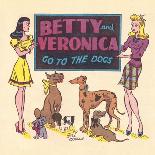Archie Comics Retro: Archie Comic Panel Betty and Veronica Go to The Dogs (Aged)-Bill Woggon-Framed Art Print