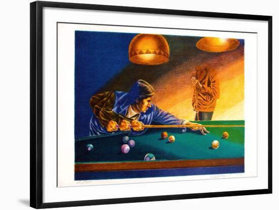 Billard-Jean-claude Meynard-Framed Limited Edition