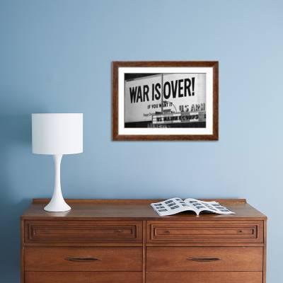 Billboard in Times Square, War is Over! Solid-Faced Canvas Print