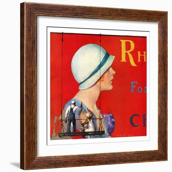 "Billboard Painters,"July 9, 1932-Penrhyn Stanlaws-Framed Giclee Print