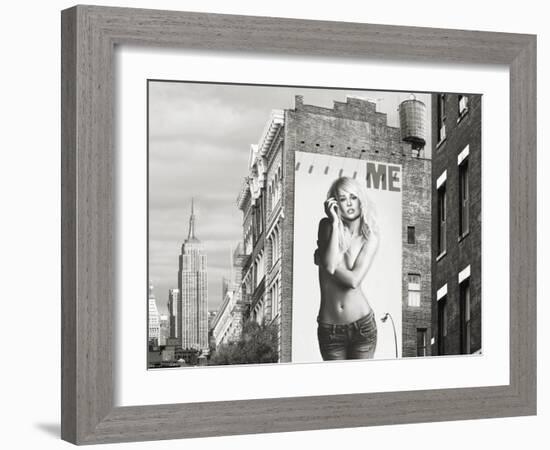 Billboards in Manhattan Number 2-Julian Lauren-Framed Giclee Print