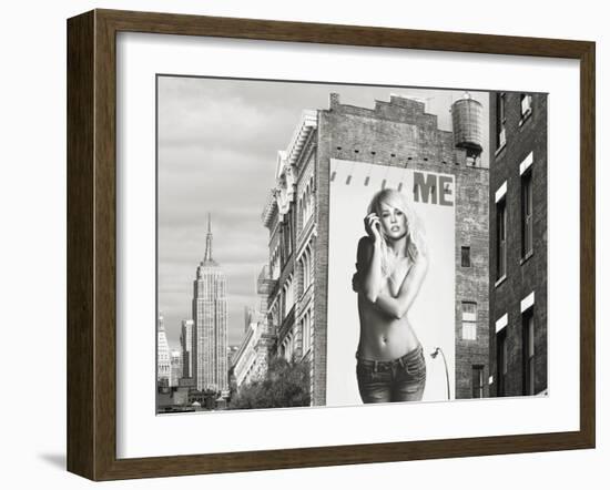 Billboards in Manhattan Number 2-Julian Lauren-Framed Giclee Print