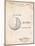 Billiard Ball Patent-Cole Borders-Mounted Art Print