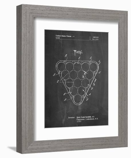 Billiard Ball Rack Patent-Cole Borders-Framed Premium Giclee Print