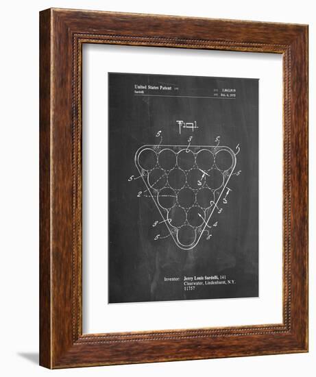 Billiard Ball Rack Patent-Cole Borders-Framed Premium Giclee Print