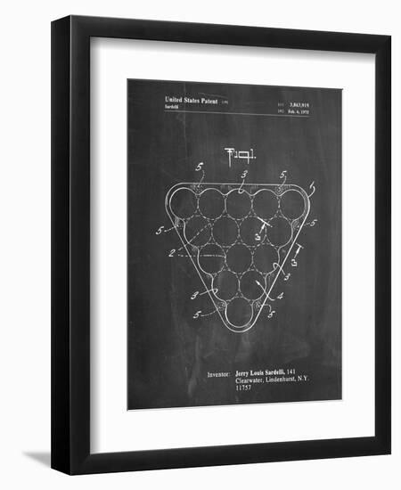 Billiard Ball Rack Patent-Cole Borders-Framed Premium Giclee Print