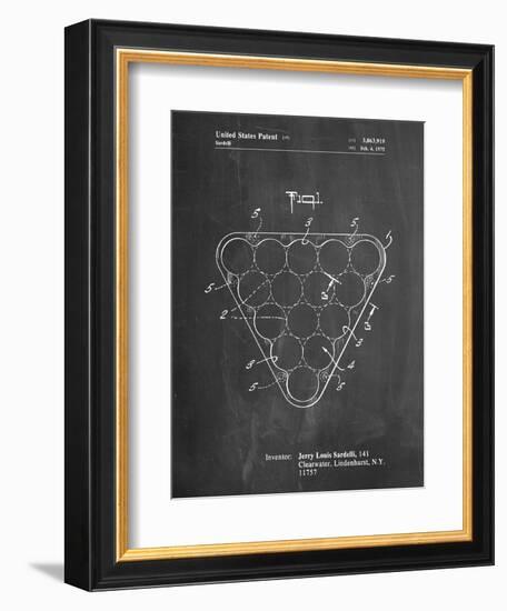 Billiard Ball Rack Patent-Cole Borders-Framed Premium Giclee Print