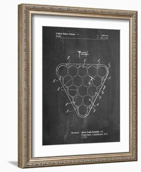 Billiard Ball Rack Patent-Cole Borders-Framed Art Print