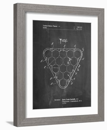 Billiard Ball Rack Patent-Cole Borders-Framed Art Print