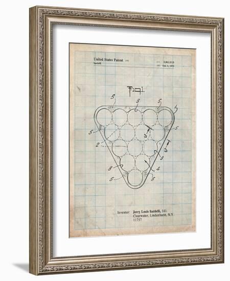 Billiard Ball Rack Patent-Cole Borders-Framed Art Print