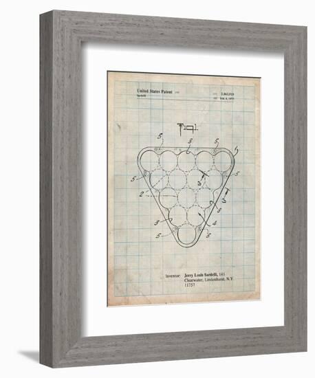 Billiard Ball Rack Patent-Cole Borders-Framed Premium Giclee Print