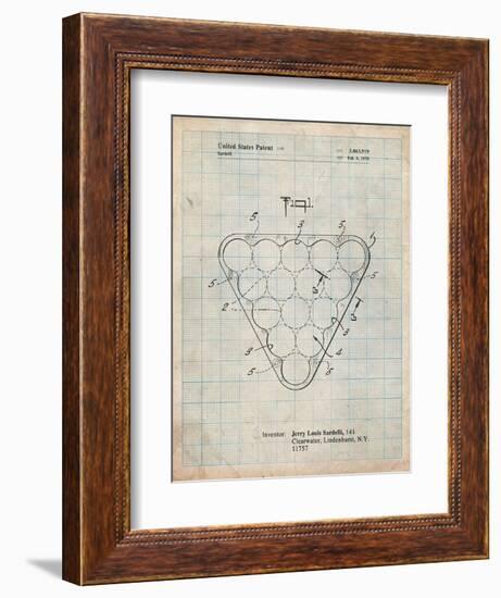 Billiard Ball Rack Patent-Cole Borders-Framed Premium Giclee Print