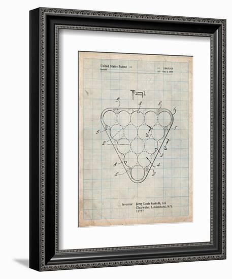 Billiard Ball Rack Patent-Cole Borders-Framed Premium Giclee Print