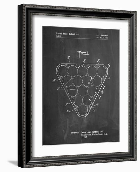 Billiard Ball Rack Patent-Cole Borders-Framed Art Print