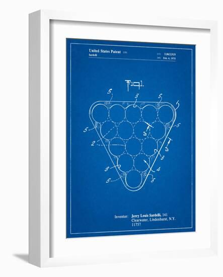 Billiard Ball Rack Patent-Cole Borders-Framed Art Print