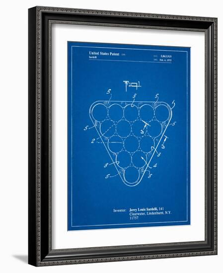 Billiard Ball Rack Patent-Cole Borders-Framed Art Print