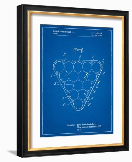 Billiard Ball Rack Patent-Cole Borders-Framed Art Print