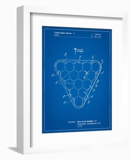 Billiard Ball Rack Patent-Cole Borders-Framed Premium Giclee Print