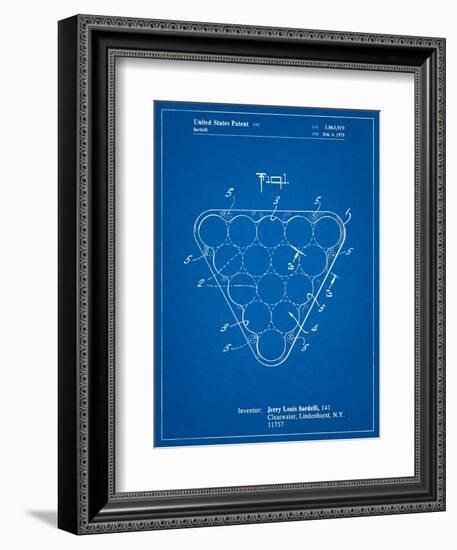 Billiard Ball Rack Patent-Cole Borders-Framed Premium Giclee Print