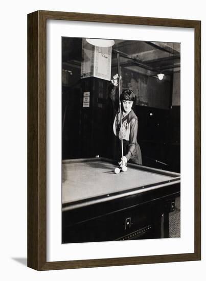 Billiard Champion, 1917-null-Framed Giclee Print