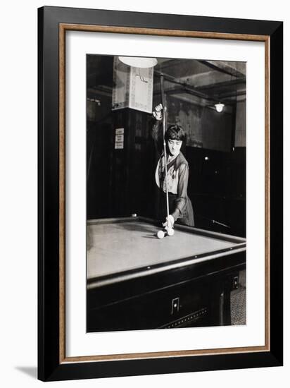 Billiard Champion, 1917-null-Framed Giclee Print