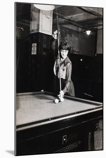 Billiard Champion, 1917-null-Mounted Giclee Print