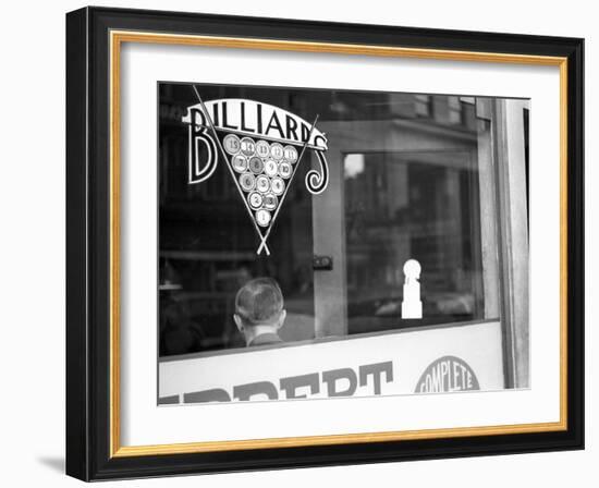 Billiard Hall, Greensboro, North Carolina, c.1938-John Vachon-Framed Photo