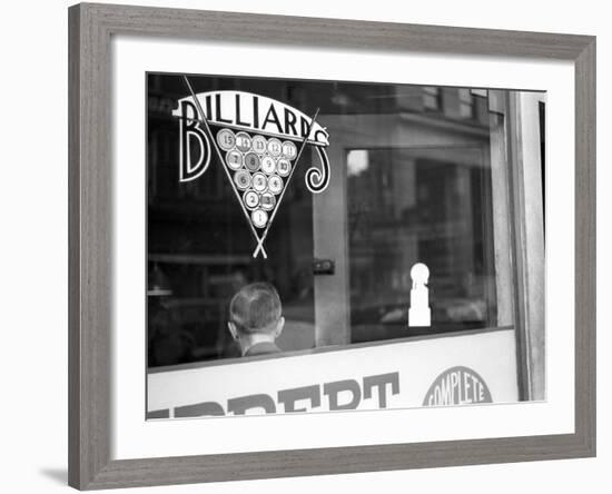 Billiard Hall, Greensboro, North Carolina, c.1938-John Vachon-Framed Photo