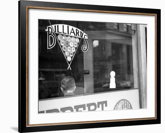 Billiard Hall, Greensboro, North Carolina, c.1938-John Vachon-Framed Photo