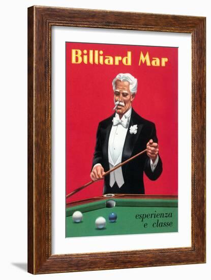 Billiard Mar - Esperienza E Classe-null-Framed Art Print