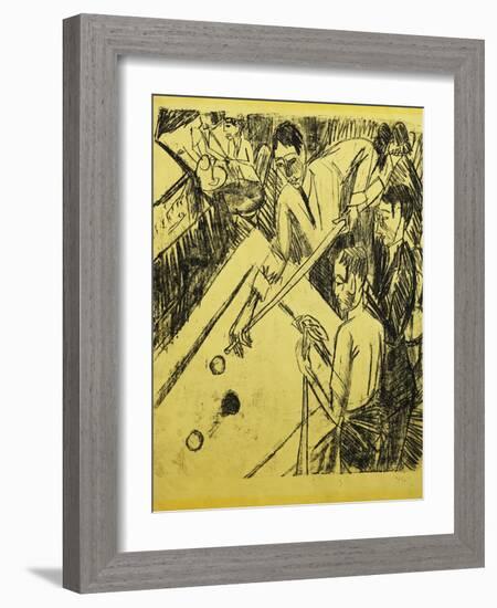 Billiard Player-Ernst Ludwig Kirchner-Framed Giclee Print