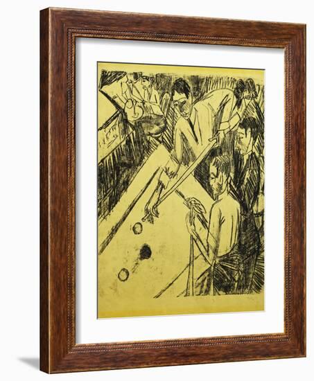 Billiard Player-Ernst Ludwig Kirchner-Framed Giclee Print