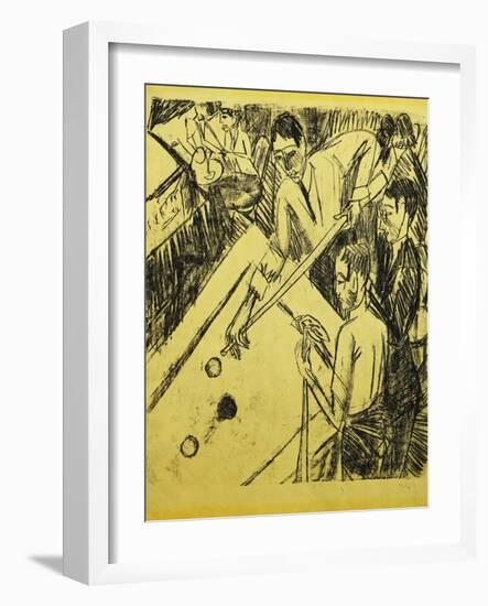 Billiard Player-Ernst Ludwig Kirchner-Framed Giclee Print