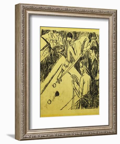 Billiard Player-Ernst Ludwig Kirchner-Framed Giclee Print