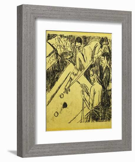 Billiard Player-Ernst Ludwig Kirchner-Framed Giclee Print