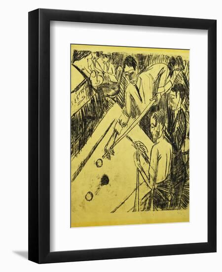 Billiard Player-Ernst Ludwig Kirchner-Framed Giclee Print