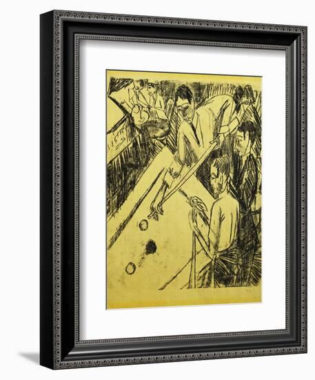 Billiard Player-Ernst Ludwig Kirchner-Framed Giclee Print