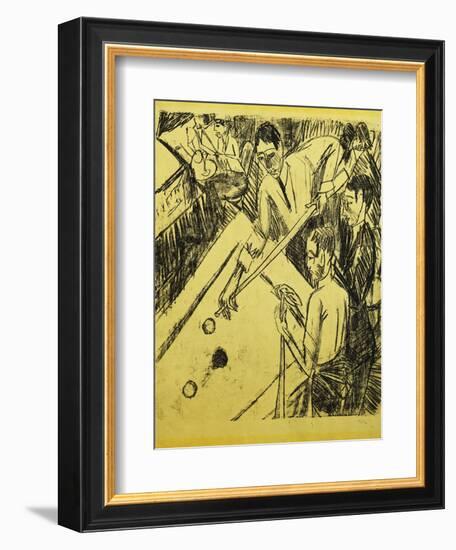 Billiard Player-Ernst Ludwig Kirchner-Framed Giclee Print