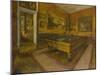 Billiard Room at M‚nil-Hubert-Edgar Degas-Mounted Giclee Print