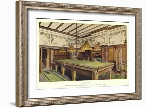 Billiard Room-null-Framed Giclee Print