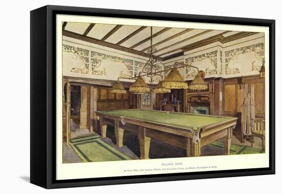 Billiard Room-null-Framed Premier Image Canvas