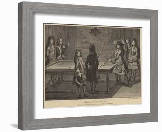 Billiard Table of King Louis XIV of France-null-Framed Giclee Print