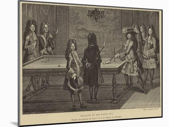 Billiard Table of King Louis XIV of France-null-Mounted Giclee Print