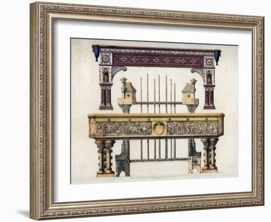 Billiard Tables, 19th Century-John Burley Waring-Framed Giclee Print