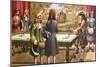 Billiards, as Played by Louis Xiv at Versailles-Pat Nicolle-Mounted Giclee Print