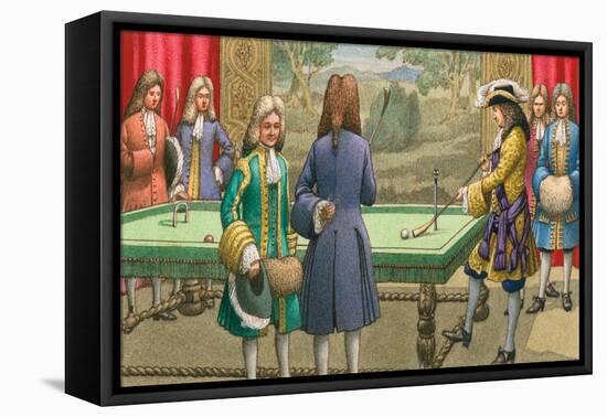 Billiards, as Played by Louis XIV at Versailles-Pat Nicolle-Framed Premier Image Canvas