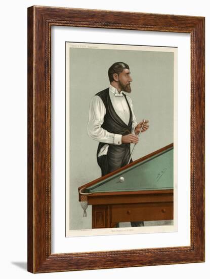 Billiards Champion, 1885-Leslie Ward-Framed Art Print