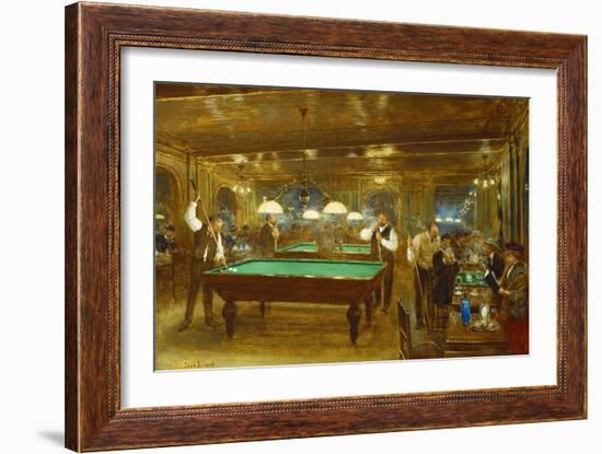 Billiards; Le Billard-Jean Béraud-Framed Giclee Print