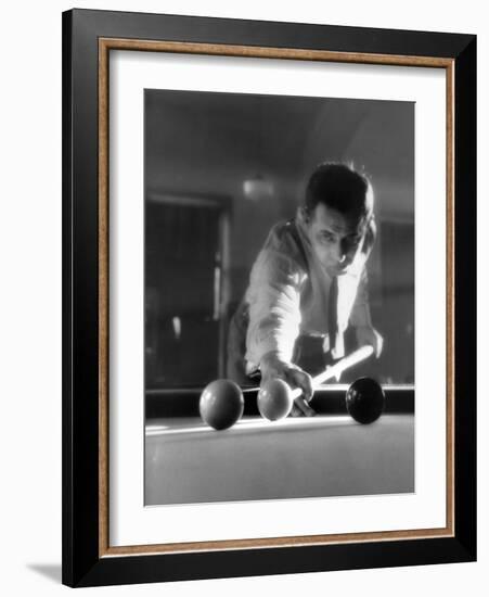 Billiards Player 1930S-null-Framed Photographic Print