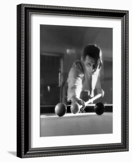 Billiards Player 1930S-null-Framed Photographic Print